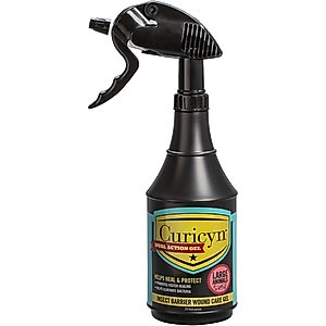Curicyn Dual Action Gel Insect Barrier Horse Wound Care Gel, 24-fl oz bottle