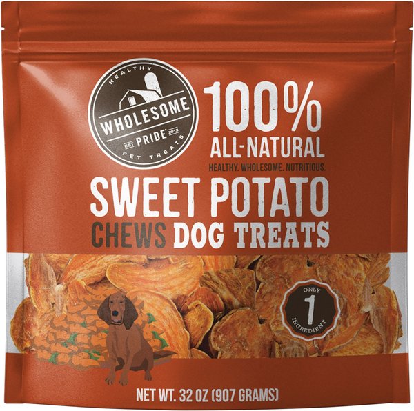 WHOLESOME PRIDE PET TREATS Sweet Potato Chews Dehydrated 32-oz bag Chewy.com