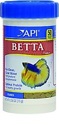 API Betta Flakes Fish Food, 0.36-oz bottle