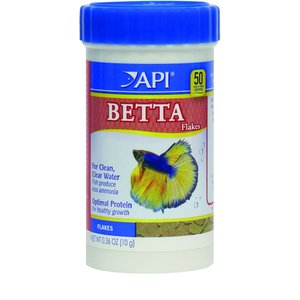 API Betta Flakes Fish Food, 0.36-oz bottle