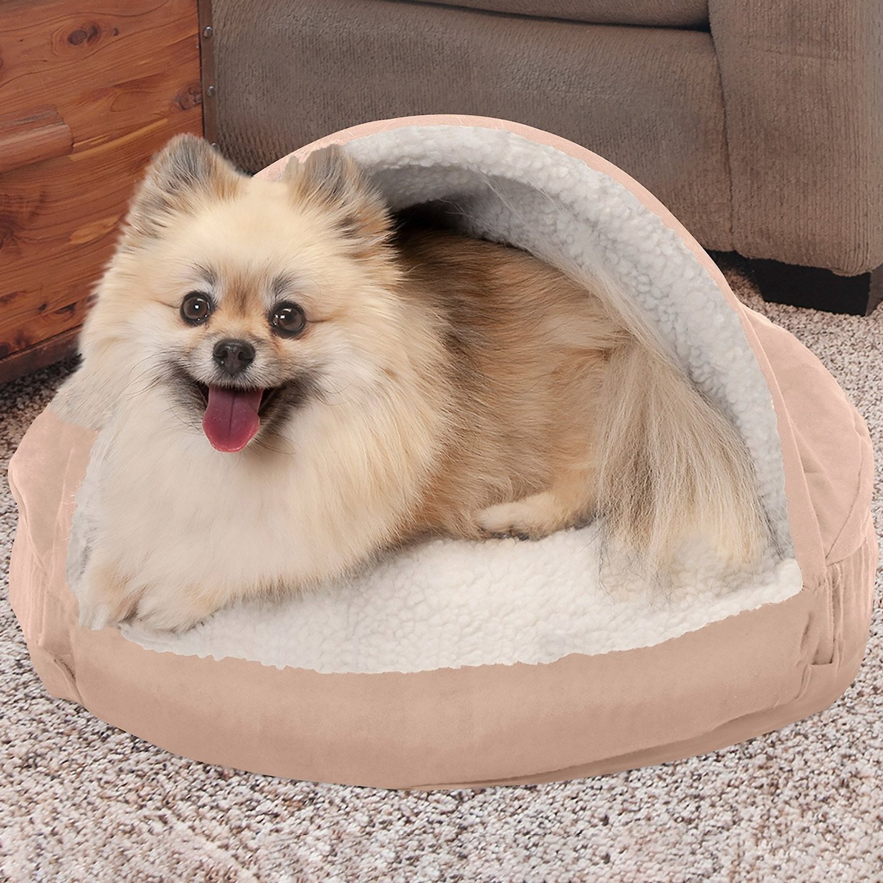 Furhaven snuggery pet bed best sale