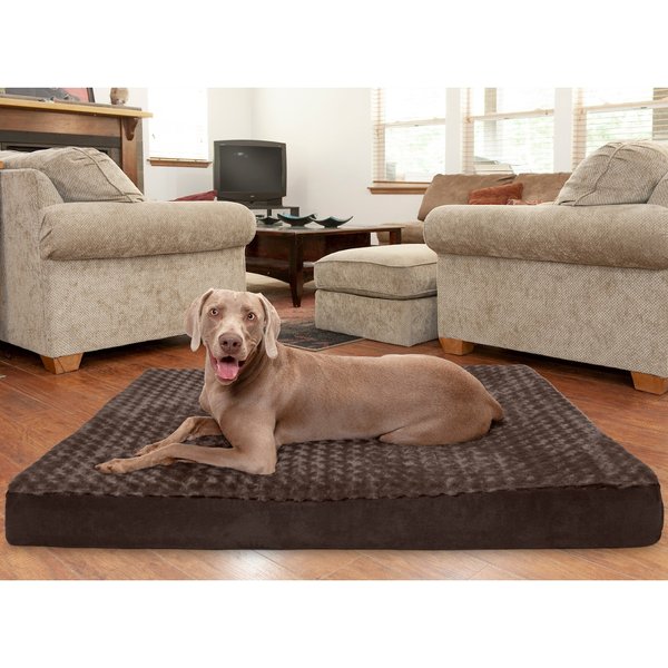 FURHAVEN Ultra Plush Luxe Lounger Cooling Gel Dog Bed with Removable ...