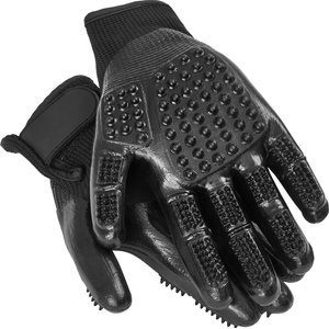 Frisco Dog & Cat Deshedding & Grooming Gloves, Black, Small/Medium