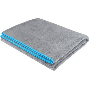 Frisco Microfiber Dog & Cat Bath Towel, Gray, 44-inch, 1 count