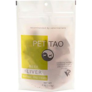 PET TAO Beef Liver Freeze-Dried Dog Treats, 4-oz bag