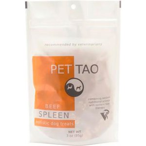 PET TAO Beef Spleen Freeze-Dried Dog Treats, 3-oz bag