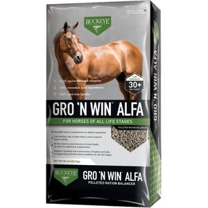 Buckeye Nutrition Gro 'N Win Alfa Horse Feed, 50-lb bag