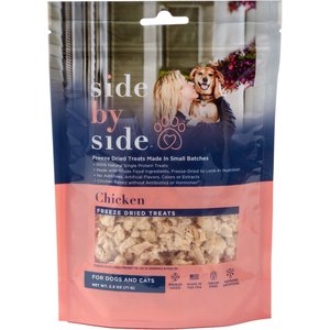 Side By Side Chicken Freeze-Dried Dog & Cat Treats, 2.5-oz bag
