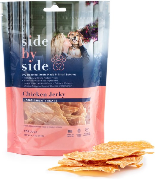 Side By Side Chicken Jerky Dog Treats, 4-oz bag slide 1 of 1