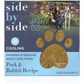 Side By Side Harvest Complete & Balanced Pork & Rabbit Recipe Freeze-Dried Adult Dog Food, 1.8-oz single serve patty