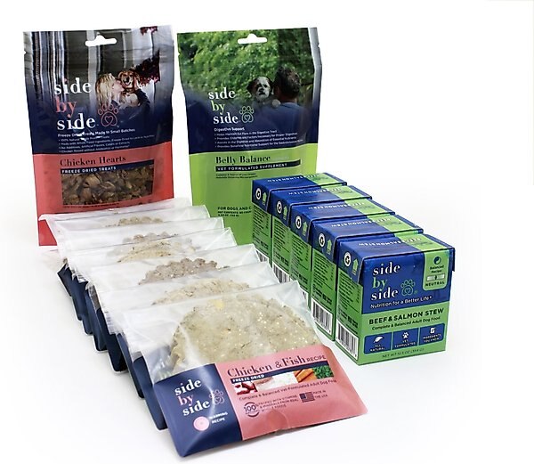 Side By Side Freeze Dried Warming Chicken & Fish Recipe Warming Recipe Dry Dog Food Side By Side Freeze Dried Warming Chicken & Fish Recipe Warming Recipe Dry Dog Food