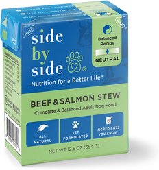 Side By Side Neutral Complete & Balanced Beef & Salmon Wet Dog Food, 12.5-oz box