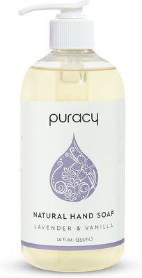 Puracy Lavender & Vanilla Natural Liquid Pet Hand Soap, 12-oz bottle, slide 1 of 1