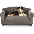 Club Nine Pets Traditional Chair Sofa Cat & Dog Bed, Charcoal, Medium