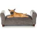 Club Nine Pets Traditional Settee Sofa Cat & Dog Bed, Brown, Medium