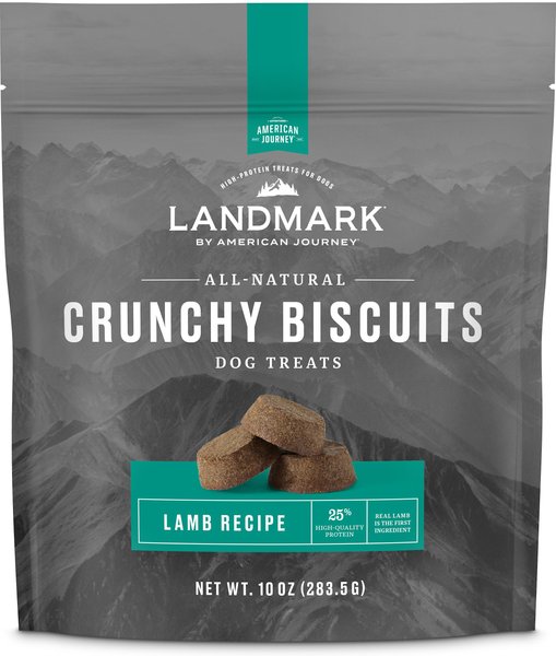 Discontinued AMERICAN JOURNEY Landmark Lamb Recipe GrainFree Crunchy Biscuits Dog Treats, 10