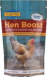 Animal Health Solutions Hen Boost Probiotics & Digestive Enzymes Chicken Supplement, 8-oz bag
