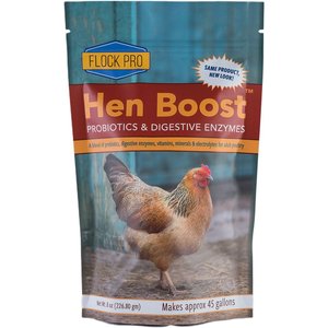 Animal Health Solutions Hen Boost Probiotics & Digestive Enzymes Chicken Supplement, 8-oz bag