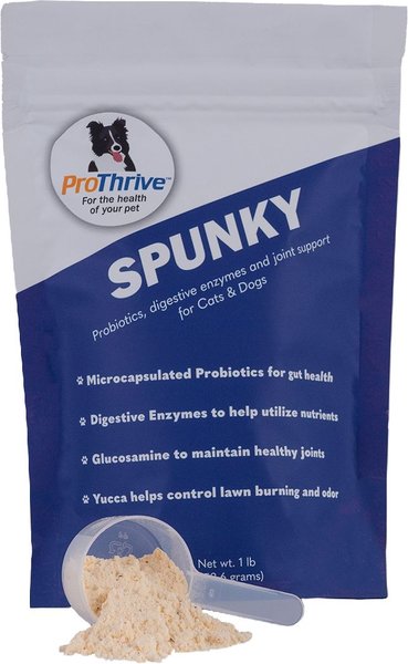 Animal Health Solutions Spunky Probiotics, Enzymes Yucca & Glucosamine Dog & Cat Supplement, 1-lb bag slide 1 of 1