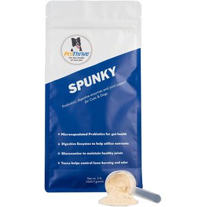 Animal Health Solutions Spunky Probiotics, Enzymes Yucca & Glucosamine Dog & Cat Supplement, 3-lb bag