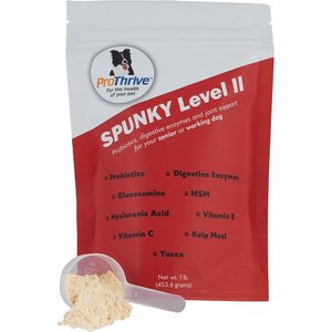 Animal Health Solutions Spunky Level II Probiotics & Digestive Enzymes & Joint Support Dog Supplement, 1-lb bag