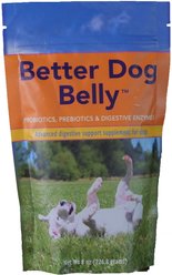 Animal Health Solutions Better Dog Belly Probiotics, Prebiotics & Digestive Enzymes Dog Supplement, 8-oz bag