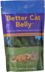 Animal Health Solutions Better Cat Belly Probiotics, Prebiotics & Digestive Enzymes Cat Supplement, 9-oz bag