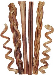 Bones & Chews Large Dog Bully Stick Variety Pack, 6 count