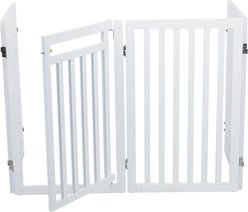 TRIXIE Wooden Dog Gate, 63-in, White