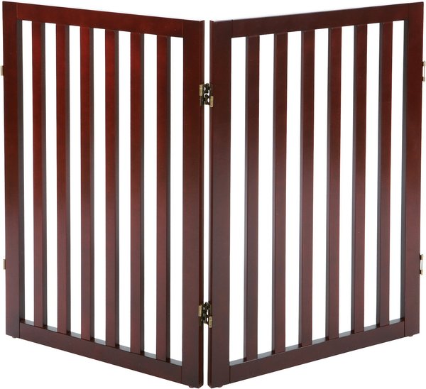 Discontinued TRIXIE Wooden Pet Gate Extension, Espresso Brown, 24in