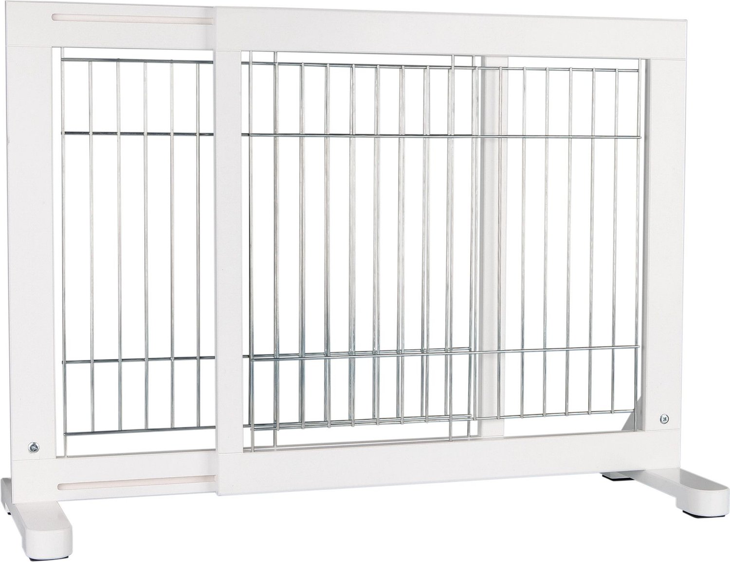 TRIXIE Wooden Freestanding Dog Gate, 43in, White