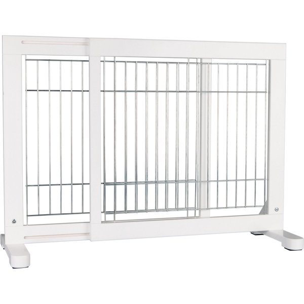 TRIXIE Wooden Freestanding Dog Gate, 43in, White