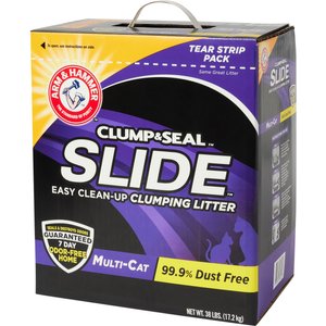 ARM HAMMER LITTER Slide Multi Cat Scented Clumping Clay Cat Litter 28 lb box Chewy