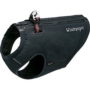 Chai's Choice High-Performance Foul Weather Waterproof Polyester Reflective Back Clip Dog Harness, Black, X-Small: 14.5 to 17.5-in chest