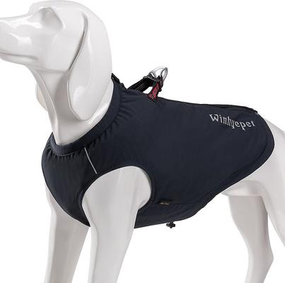 Show full view: Chai's Choice High-Performance Foul Weather Waterproof Polyester Reflective Back Clip Dog Harness, Black, Small: 17.5 to 20-in chest slide 5 of 9