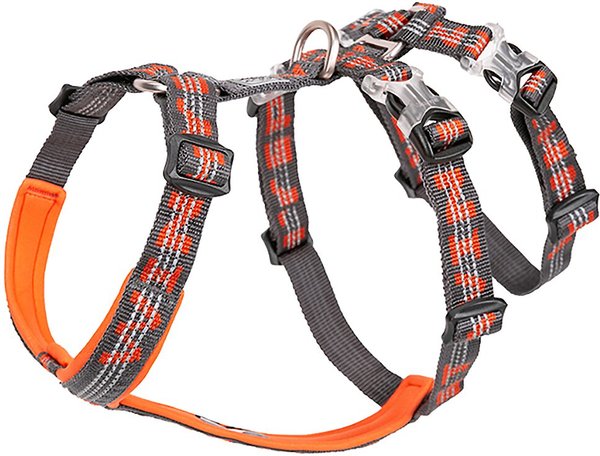 Chai's Choice Double H Trail Runner Polyester Reflective No Pull Dog Harness, Orange, Medium: 20 to 24-in chest slide 1 of 4
