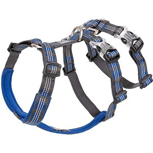 Chai's Choice Double H Trail Runner Polyester Reflective No Pull Dog Harness, Royal Blue, Small: 16 to 20-in chest