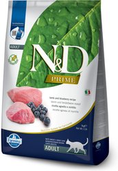 Farmina N&D Prime Lamb & Blueberry Recipe Adult Cat Dry Food, 11-lb bag
