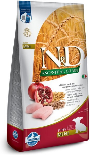 Farmina N&D Ancestral Grain Chicken & Pomegranate Mini Puppy Dry Dog Food