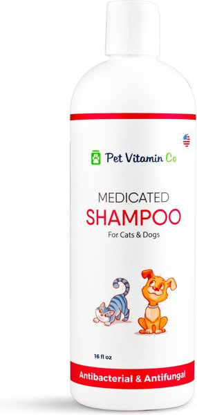 Pet Vitamin Co Medicated Dog & Cat Shampoo, 16-oz bottle slide 1 of 4