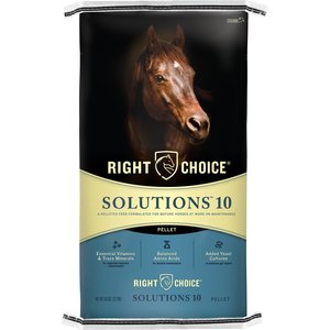 Right Choice Solutions 10 Horse Feed, 50-lb bag