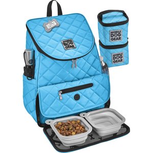 Mobile Dog Gear Weekender Backpack Pet Travel Bag, Light Blue