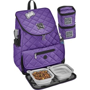 Mobile Dog Gear Weekender Backpack Pet Travel Bag, Purple