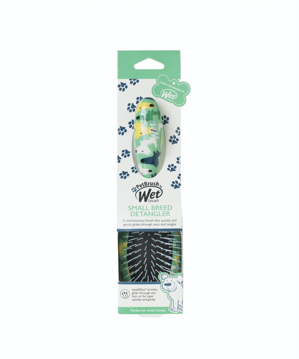 PETBRUSH BY WETBRUSH Detangler Dog Brush, Teal, Small
