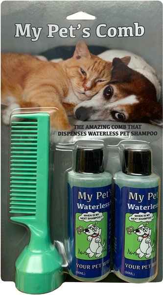 My Pet's Comb Waterless Dog & Cat Shampoo & Comb Set slide 1 of 3