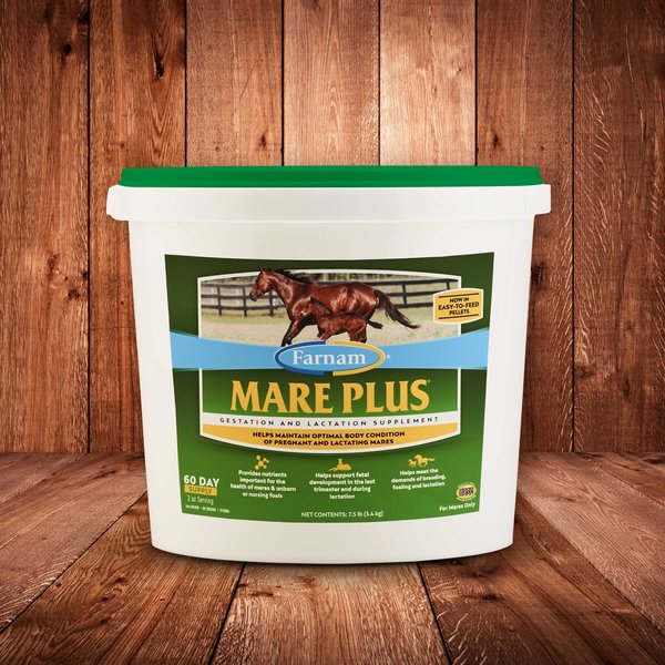 Farnam Mare Plus Gestation & Lactation Nutritional Pellets Horse Supplement, 7.5-lb tub slide 1 of 8