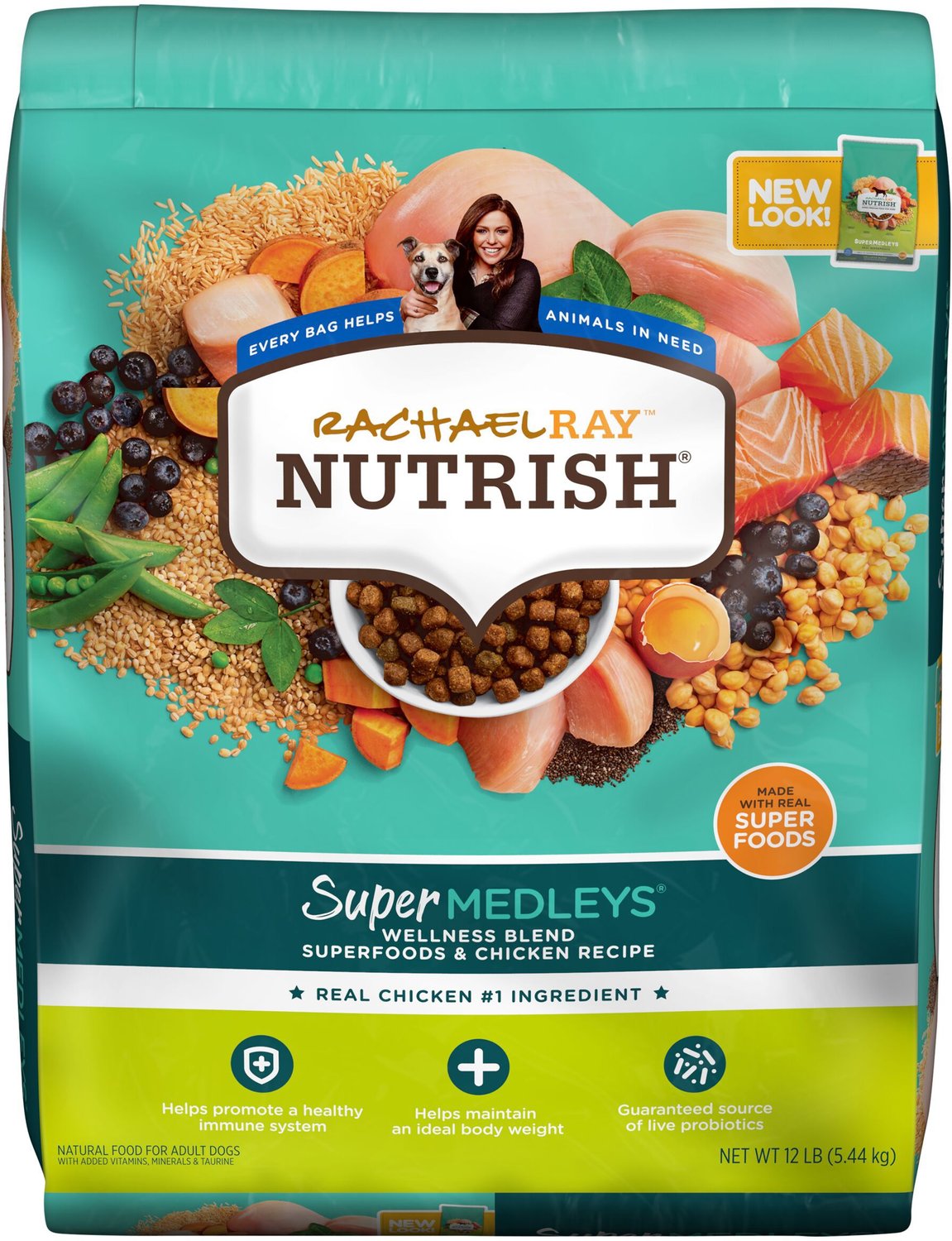 RACHAEL RAY NUTRISH SuperMedleys Wellness Blend Superfoods & Chicken ...