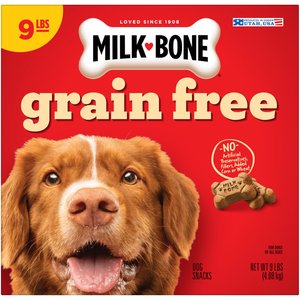 Milk-Bone Grain-Free Biscuits Dog Treats, 9-lb box