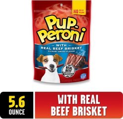 Pup-Peroni Real Beef Brisket Hickory Smoke Flavor Dog Treats, 5.6-oz bag, case of 8 slide 2 of 6