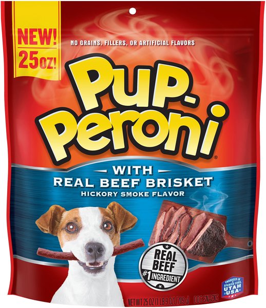 New Version Available PUP PERONI Real Beef Brisket Hickory Smoke Flavor Dog Treats 25 oz bag Chewy